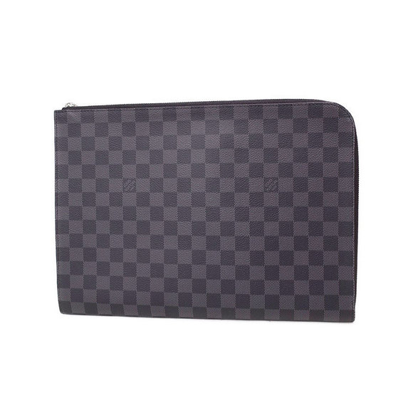 Louis Vuitton Pochette Jour Graphite Clutch Damier Black NM GM Bag - Picture 2 of 8